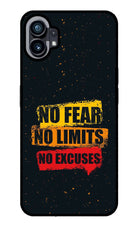 No Fear No Limits No Excuse Nothing Phone 1 Glass Case