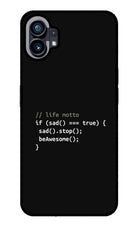 Life Motto Code Nothing Phone 1 Glass Case