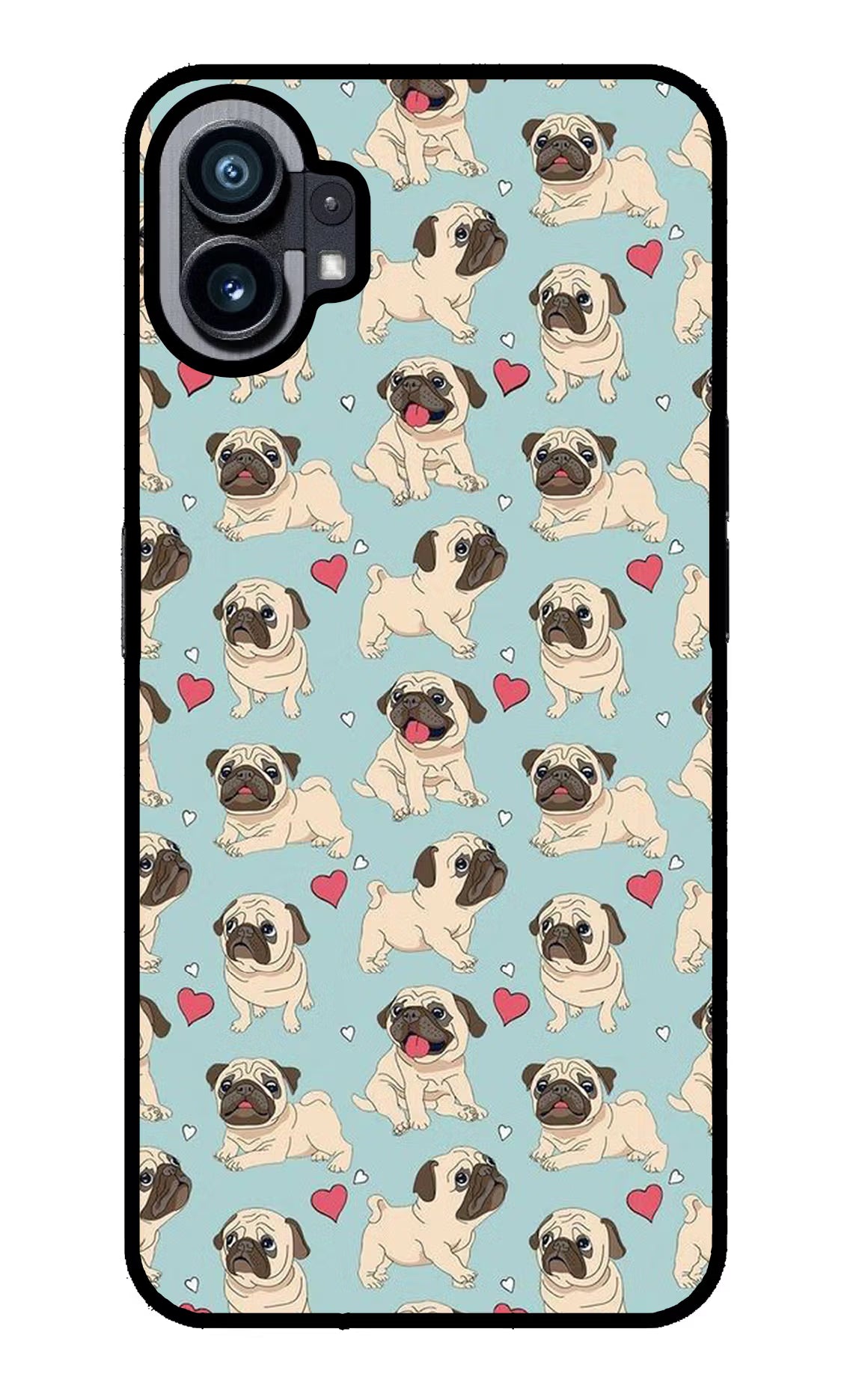 Pug Dog Nothing Phone 1 Glass Case