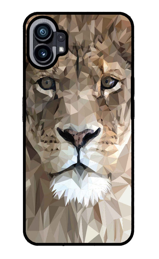 Lion Art Nothing Phone 1 Glass Case