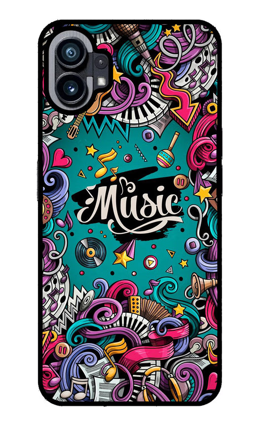 Music Graffiti Nothing Phone 1 Glass Case