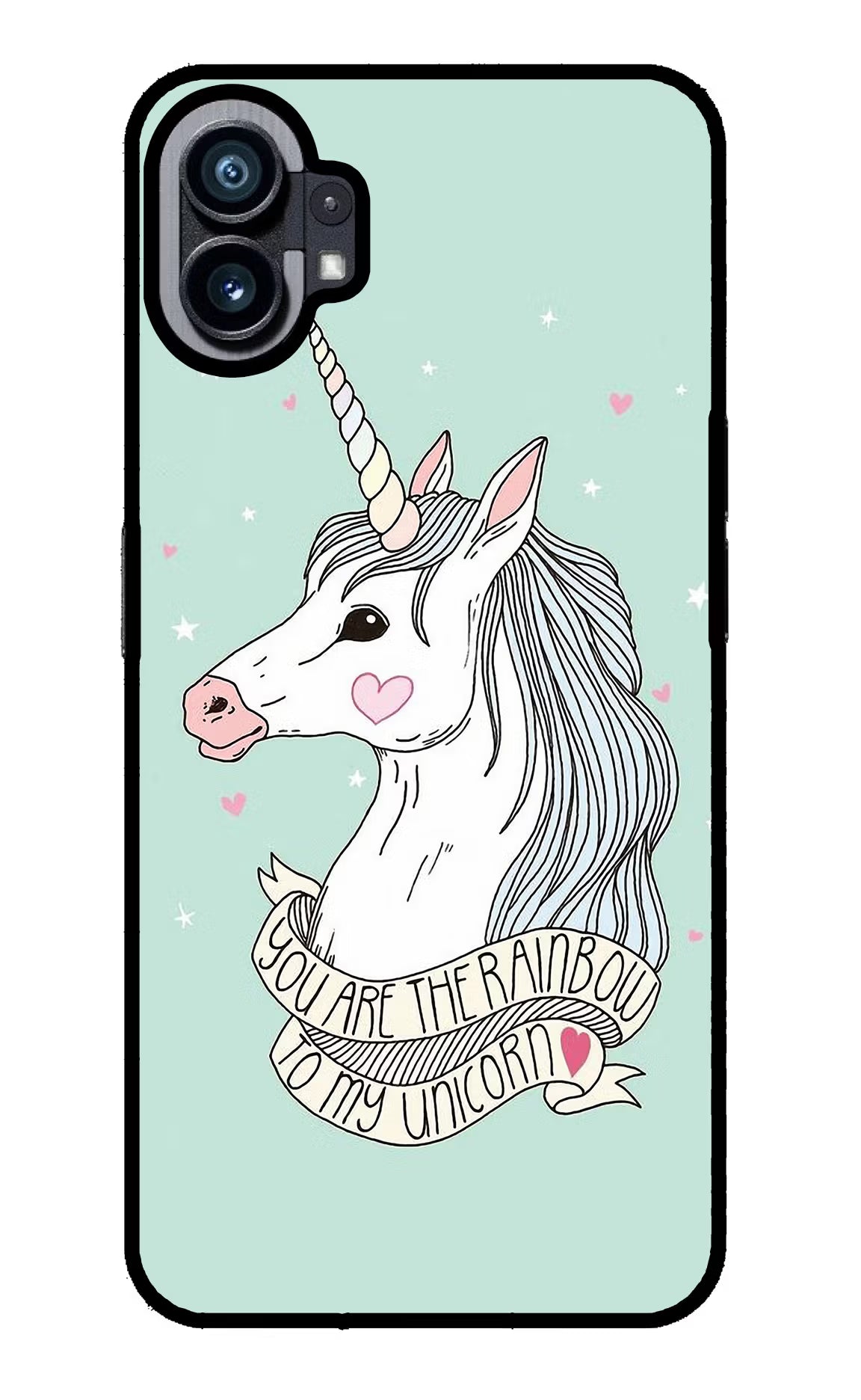 Unicorn Wallpaper Nothing Phone 1 Glass Case Back Cover by Casekaro