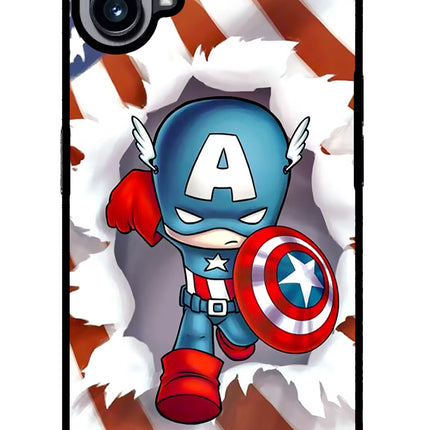 Captain America Nothing Phone 1 Glass Case Back Cover by Casekaro