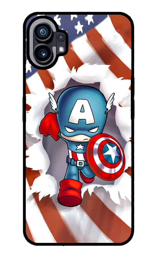 Captain America Nothing Phone 1 Glass Case