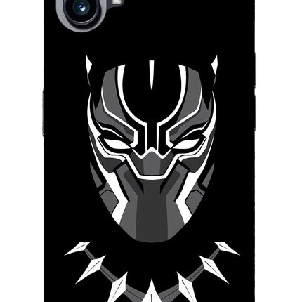 Black Panther Nothing Phone 1 Glass Case Back Cover by Casekaro