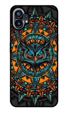 Angry Owl Art Nothing Phone 1 Glass Case