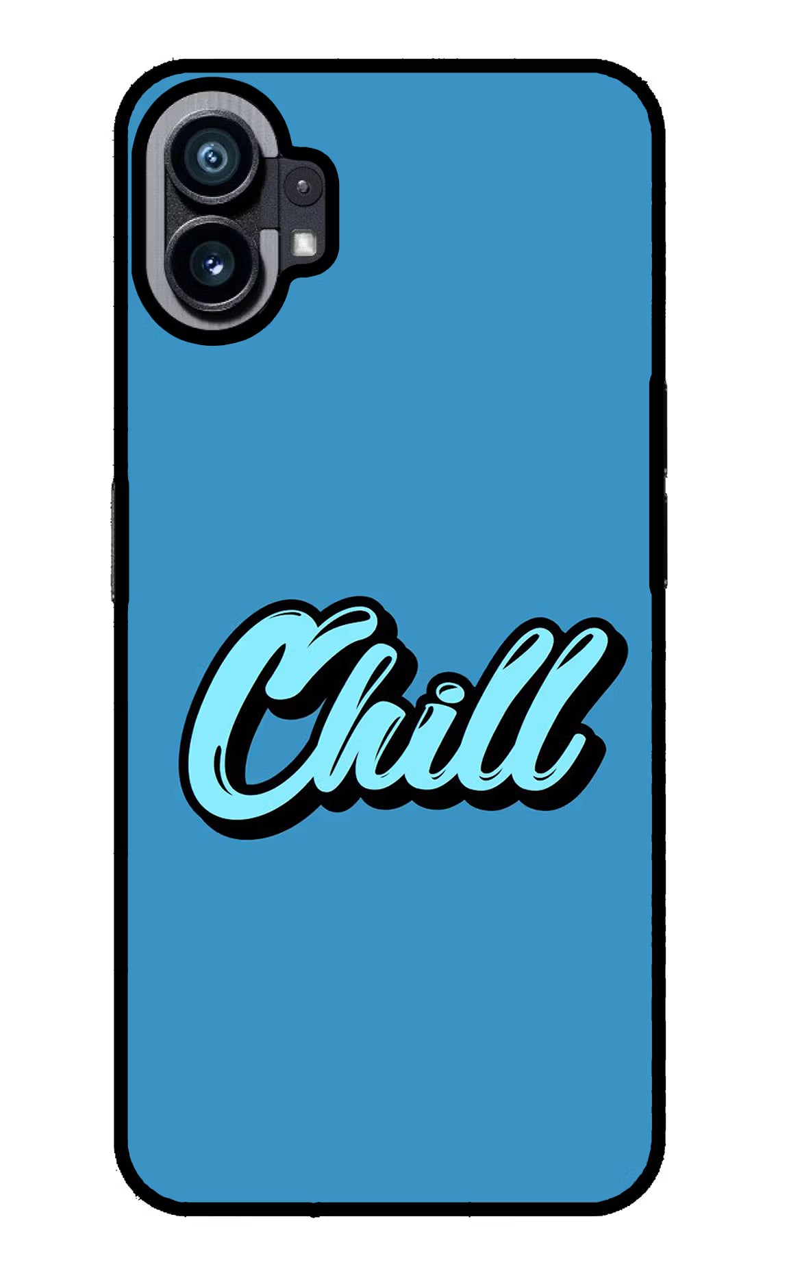 Chill Nothing Phone 1 Glass Case Back Cover by Casekaro