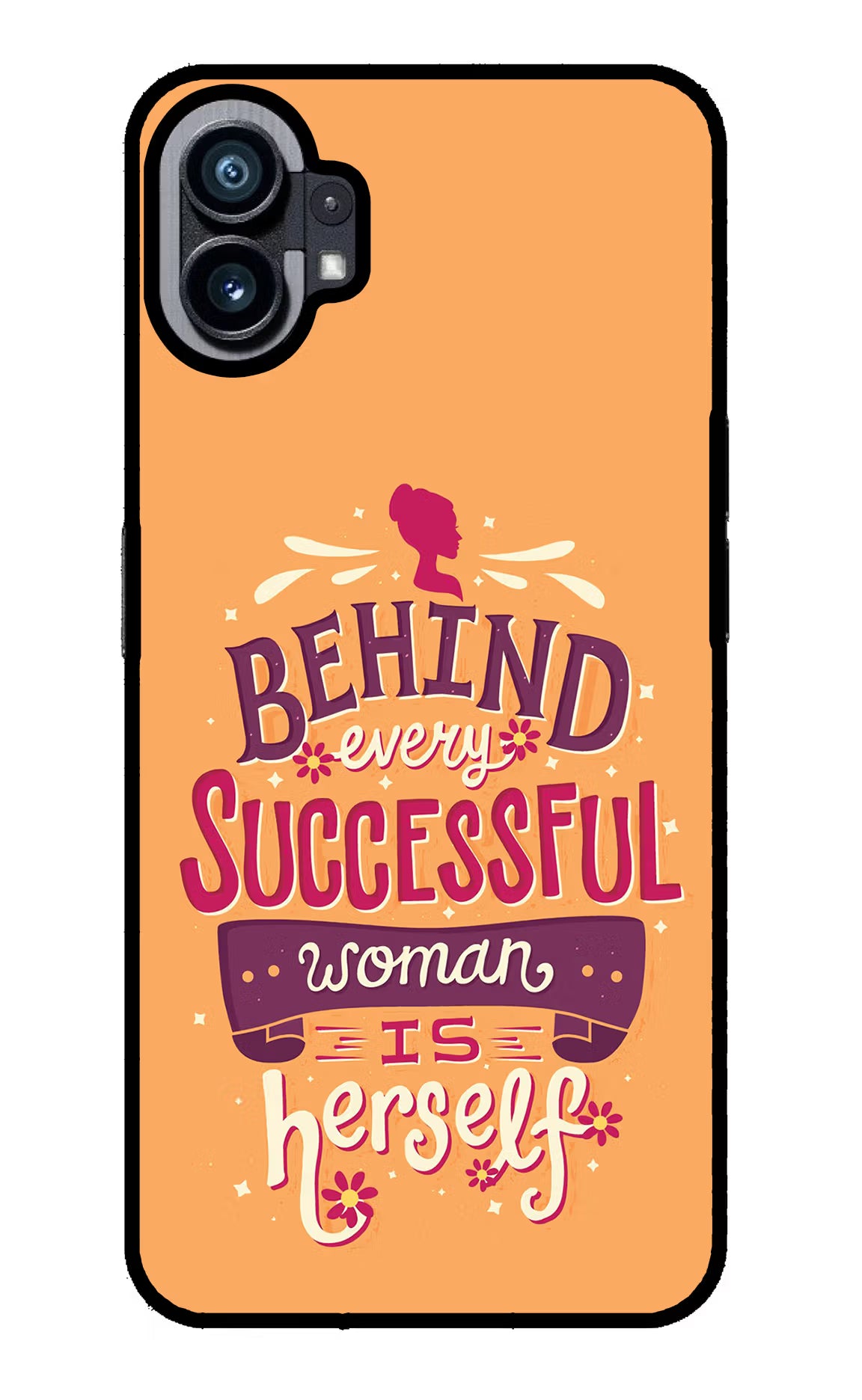Behind Every Successful Woman There Is Herself Nothing Phone 1 Glass Case Back Cover by Casekaro
