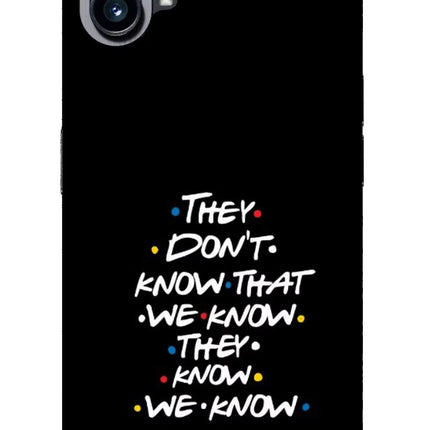 FRIENDS Dialogue Nothing Phone 1 Glass Case Back Cover by Casekaro