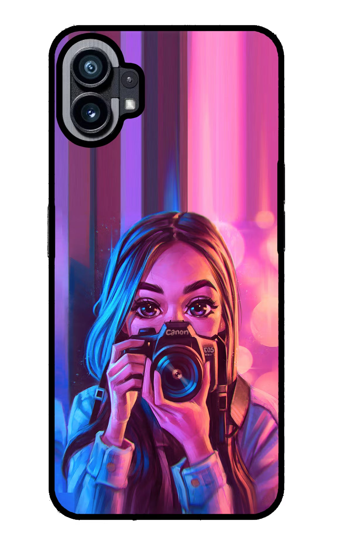 Girl Photographer Nothing Phone 1 Glass Case