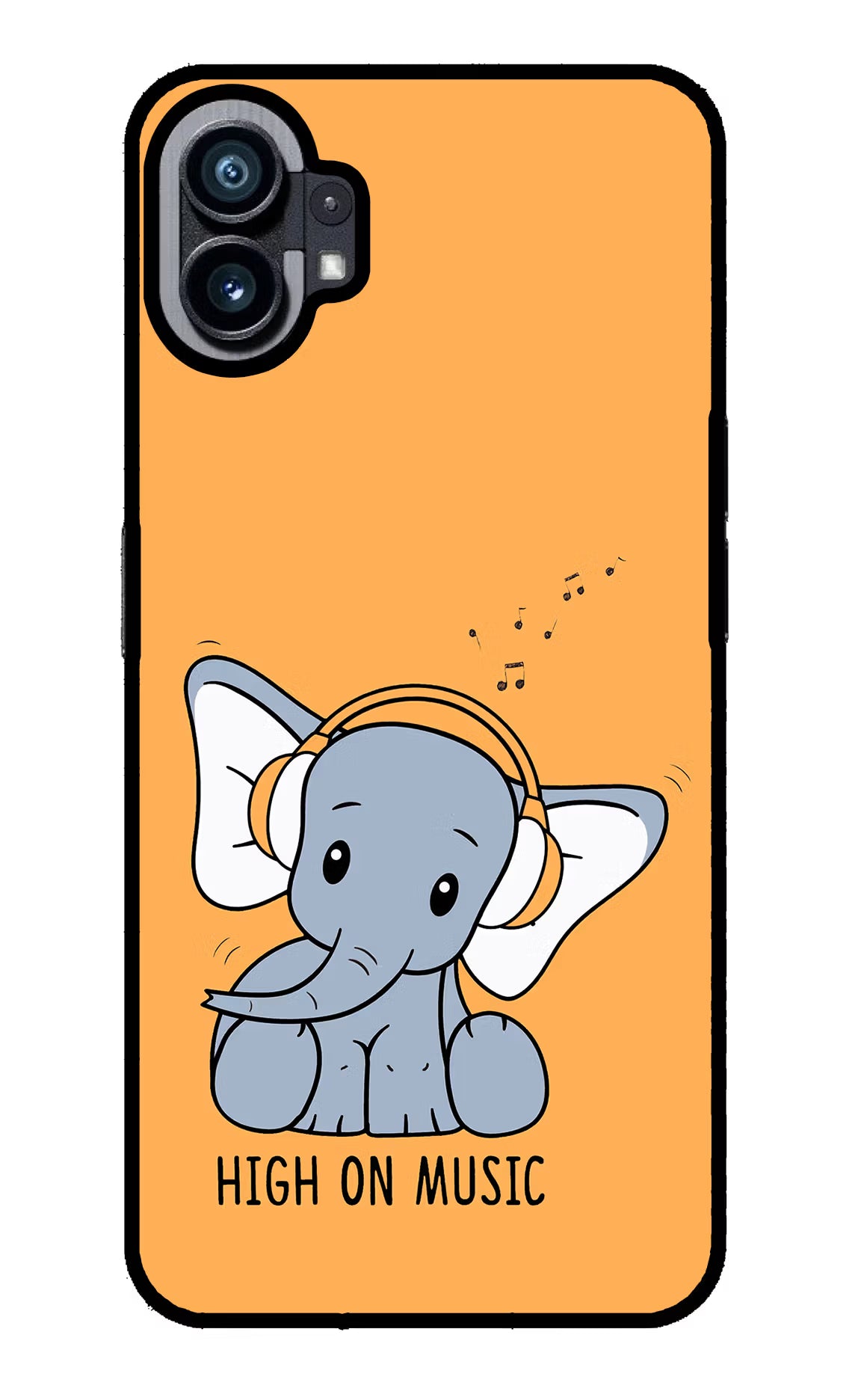 High On Music Nothing Phone 1 Glass Case Back Cover by Casekaro