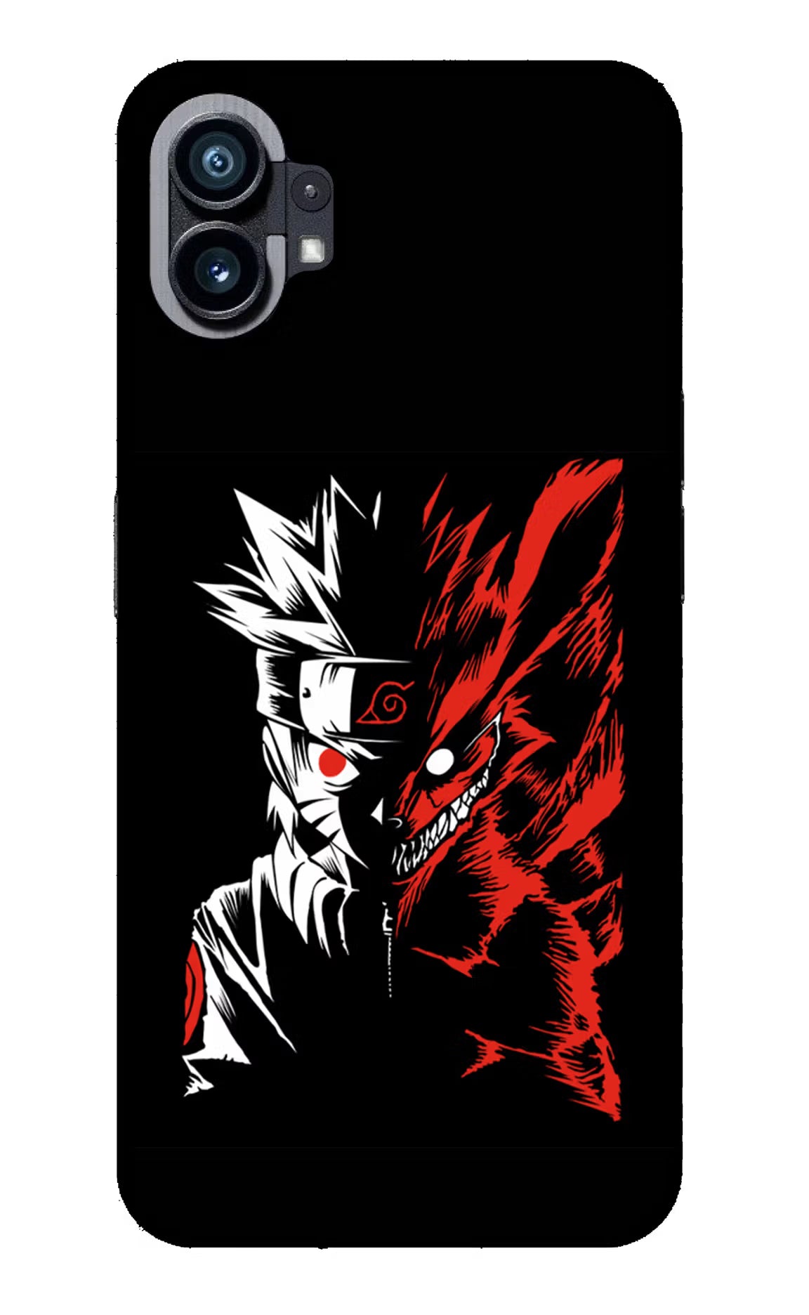 Naruto Two Face Nothing Phone 1 Glass Case Back Cover by Casekaro