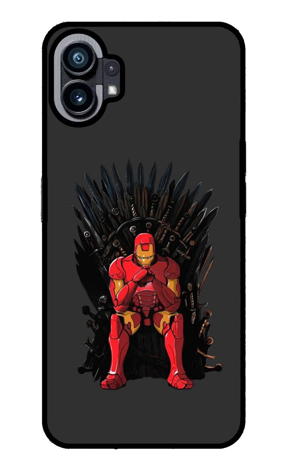 Ironman Throne Nothing Phone 1 Glass Case Back Cover by Casekaro