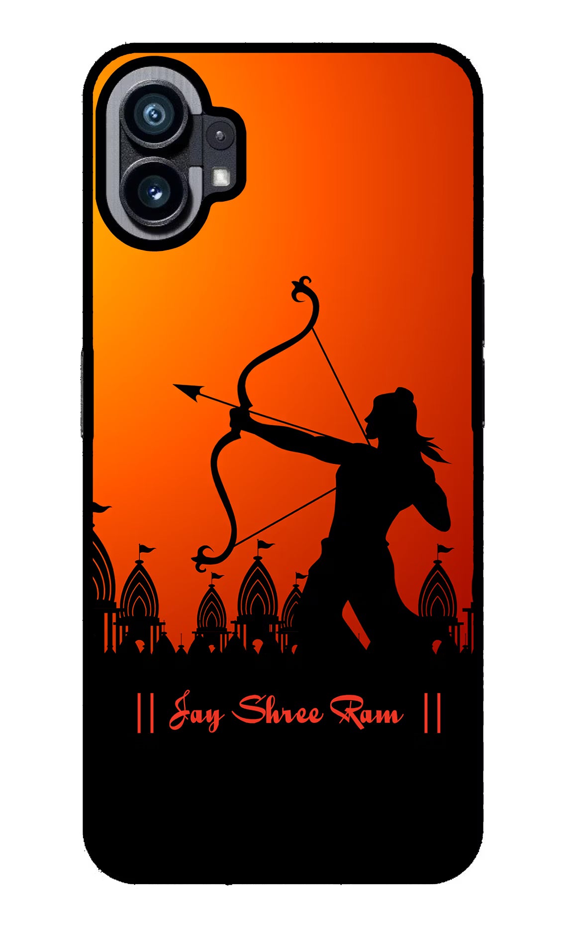 Lord Ram - 4 Nothing Phone 1 Glass Case Back Cover by Casekaro