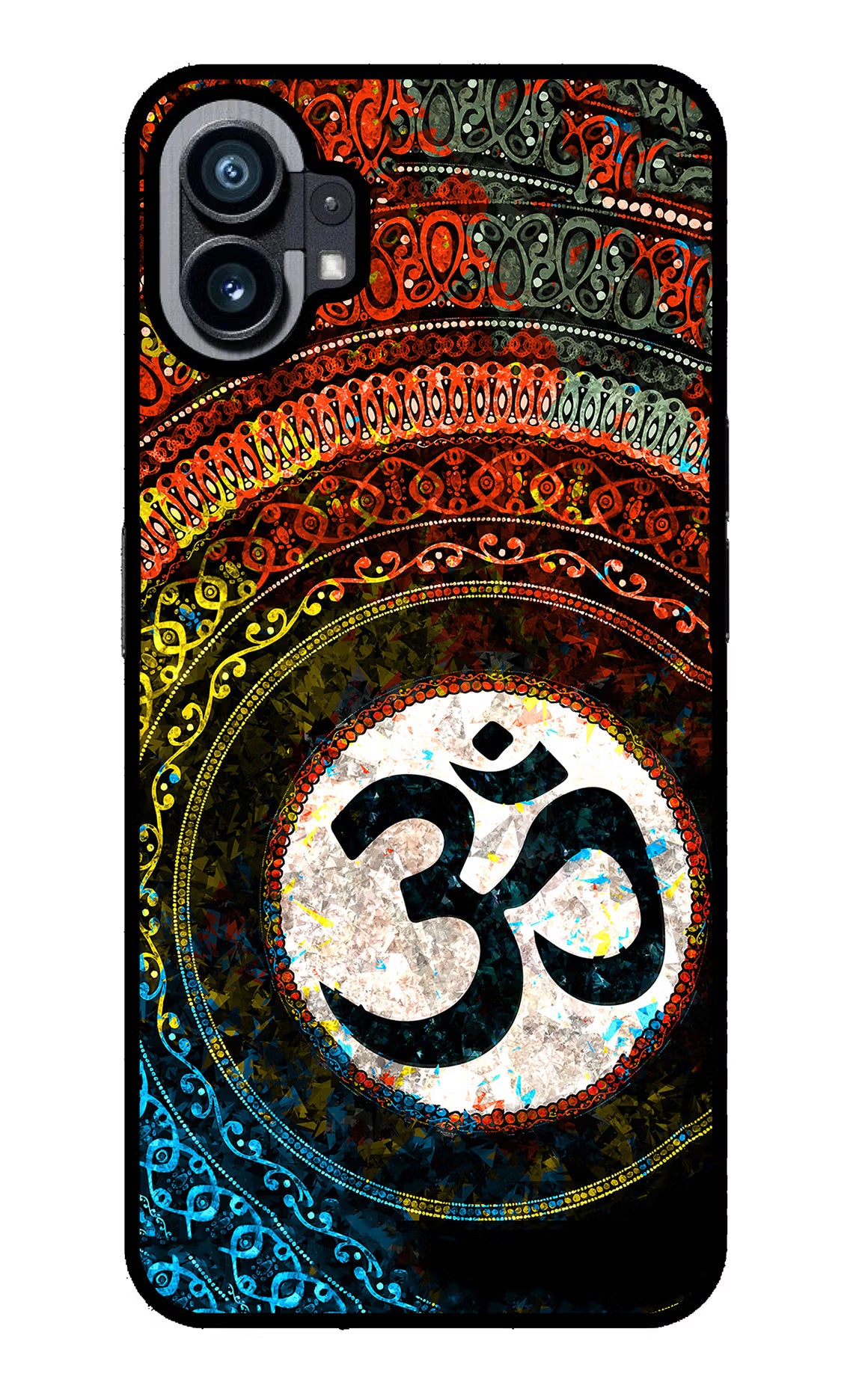 Om Cultural Nothing Phone 1 Glass Case Back Cover by Casekaro
