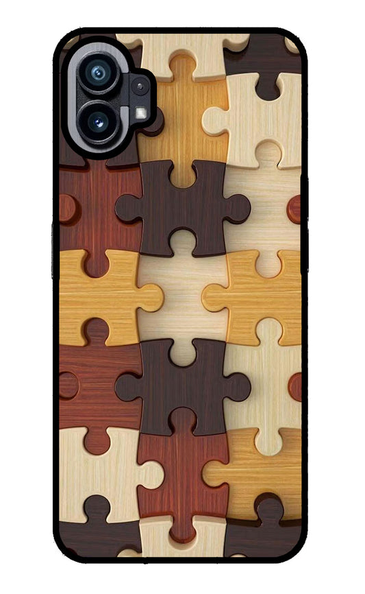 Wooden Puzzle Nothing Phone 1 Glass Case