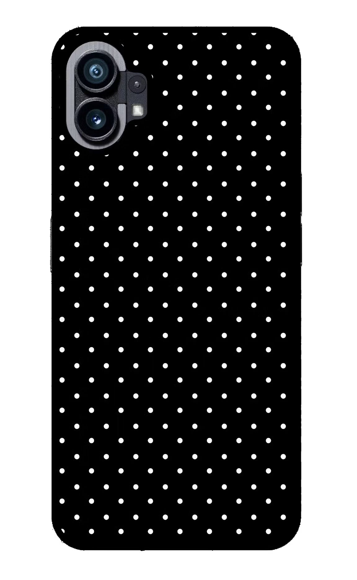 White Dots Nothing Phone 1 Glass Case Back Cover by Casekaro