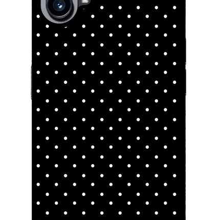 White Dots Nothing Phone 1 Glass Case