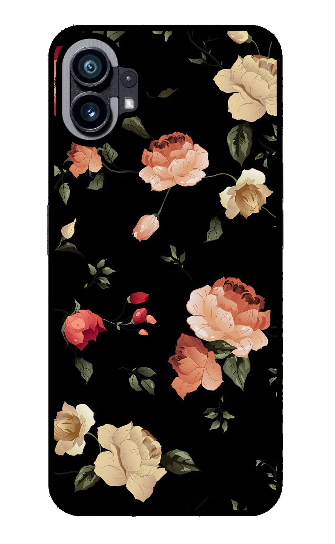 Flowers Nothing Phone 1 Glass Case Back Cover by Casekaro