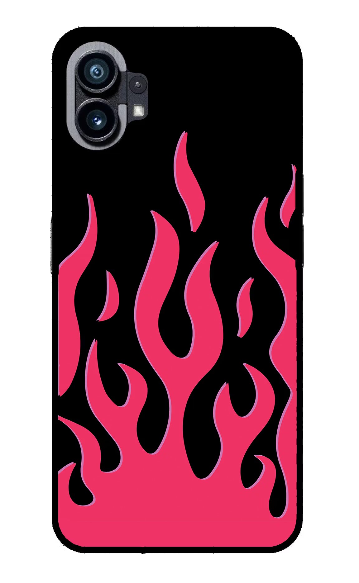 Fire Flames Nothing Phone 1 Glass Case Back Cover by Casekaro