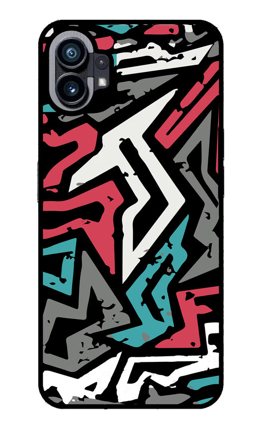 Geometric Graffiti Nothing Phone 1 Glass Case