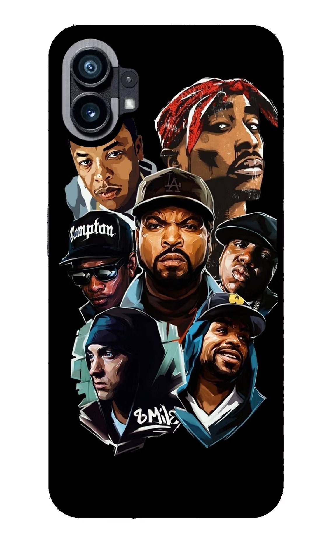 Rappers Nothing Phone 1 Glass Case Back Cover by Casekaro