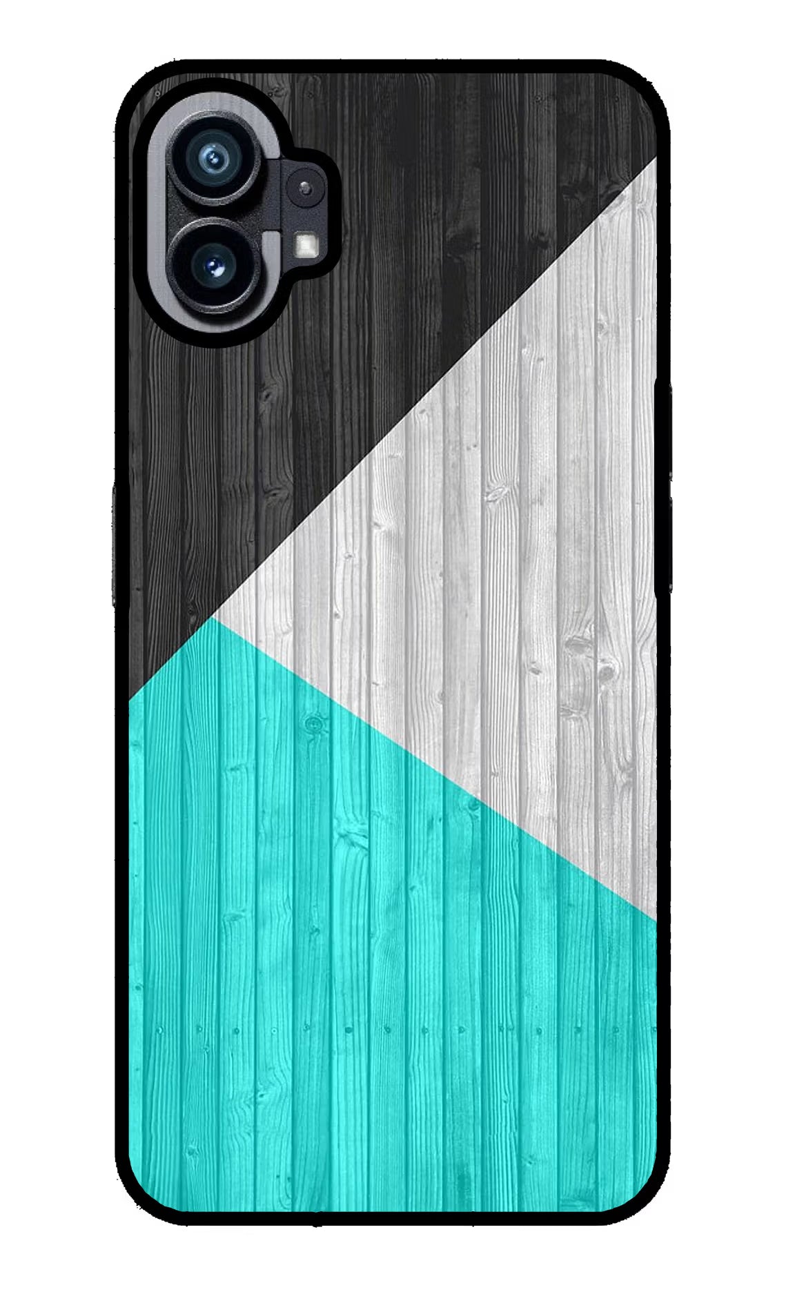 Wooden Abstract Nothing Phone 1 Glass Case Back Cover by Casekaro