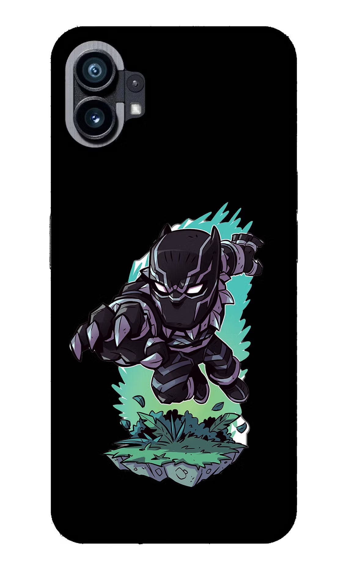 Black Panther Nothing Phone 1 Glass Case