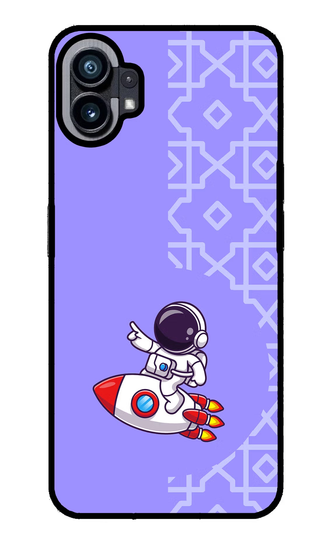 Cute Astronaut Nothing Phone 1 Glass Case Back Cover by Casekaro