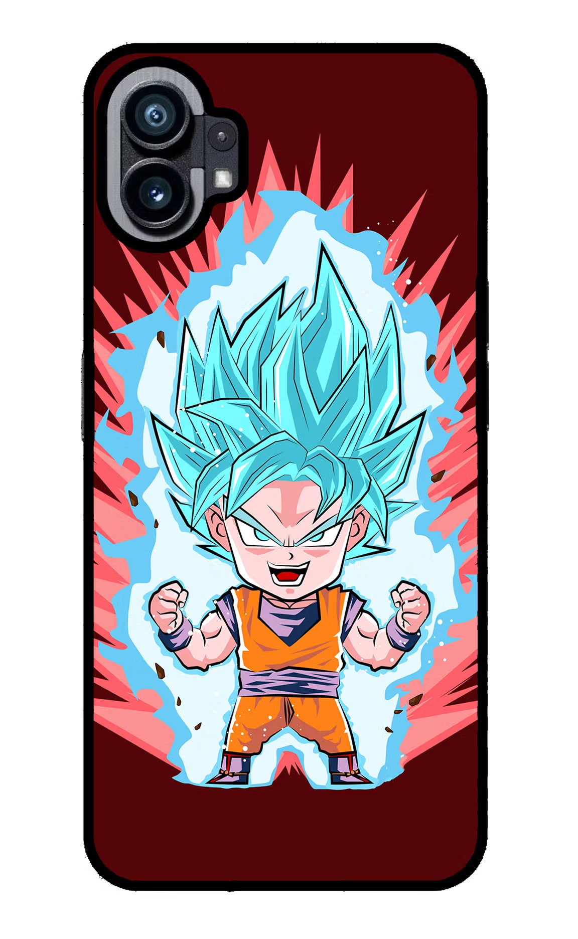 Goku Little Nothing Phone 1 Glass Case Back Cover by Casekaro