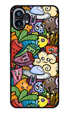 Veggie Doodle Nothing Phone 1 Glass Case