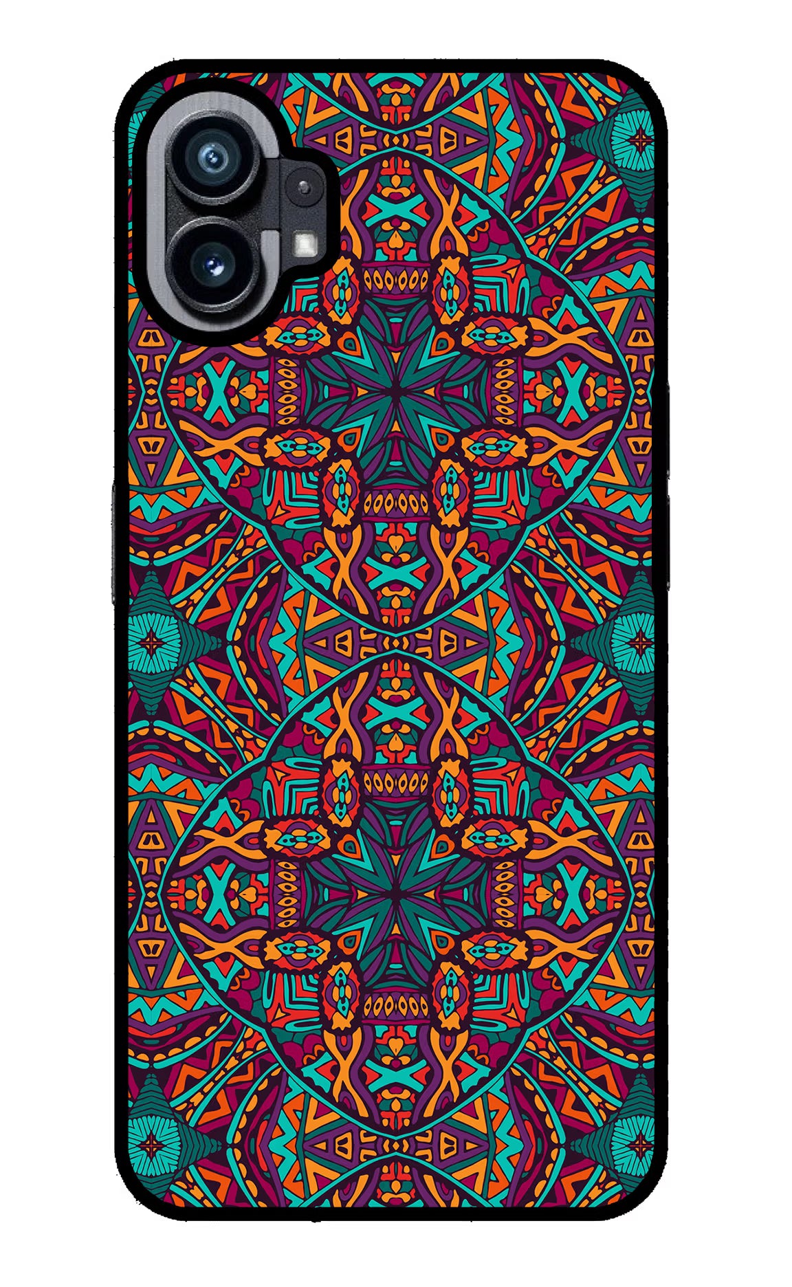 Colour Mandala Nothing Phone 1 Glass Case Back Cover by Casekaro