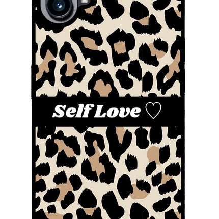 Leopard Print Self Love Nothing Phone 1 Glass Case