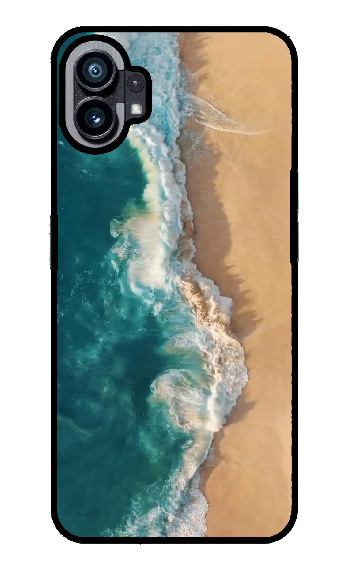 Ocean Beach Nothing Phone 1 Glass Case Back Cover by Casekaro