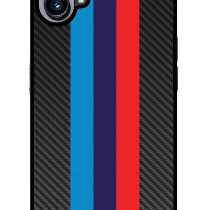 BMW Stripes Pattern Nothing Phone 1 Glass Case Back Cover by Casekaro