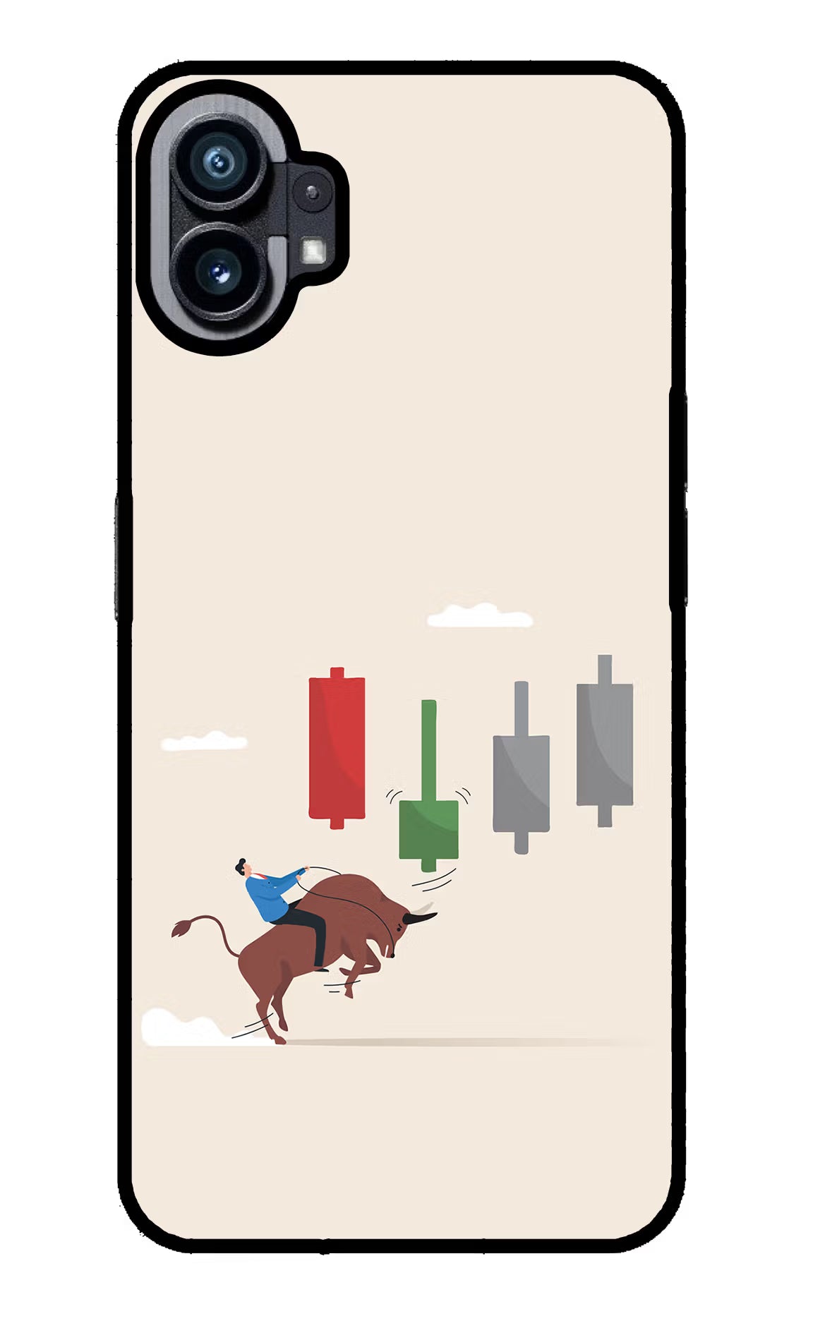 Bull Trading Momentum Nothing Phone 1 Glass Case