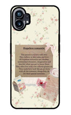 Hopeless Romantic Nothing Phone 1 Glass Case