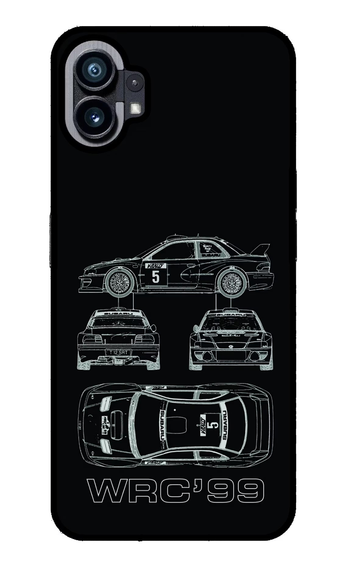 WRC'99 Nothing Phone 1 Glass Case Back Cover by Casekaro