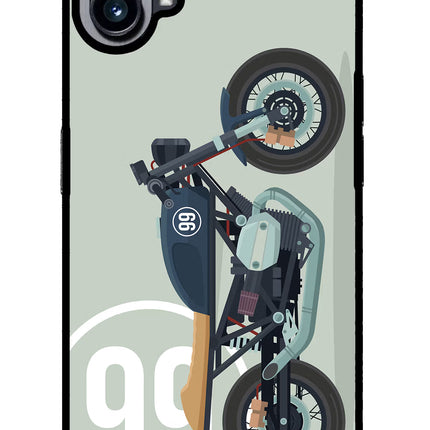 Classic Cafe Racer 99 Nothing Phone 1 Glass Case Back Cover by Casekaro
