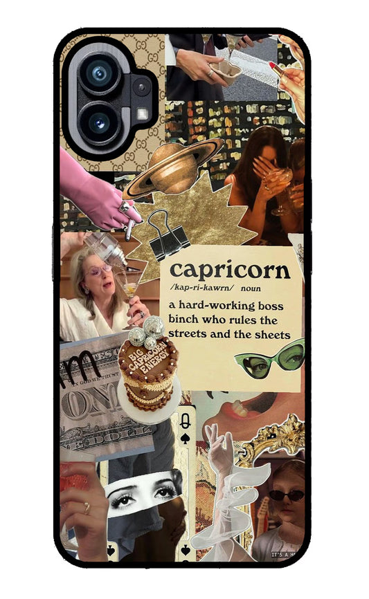 Capricorn Zodiac Nothing Phone 1 Glass Case