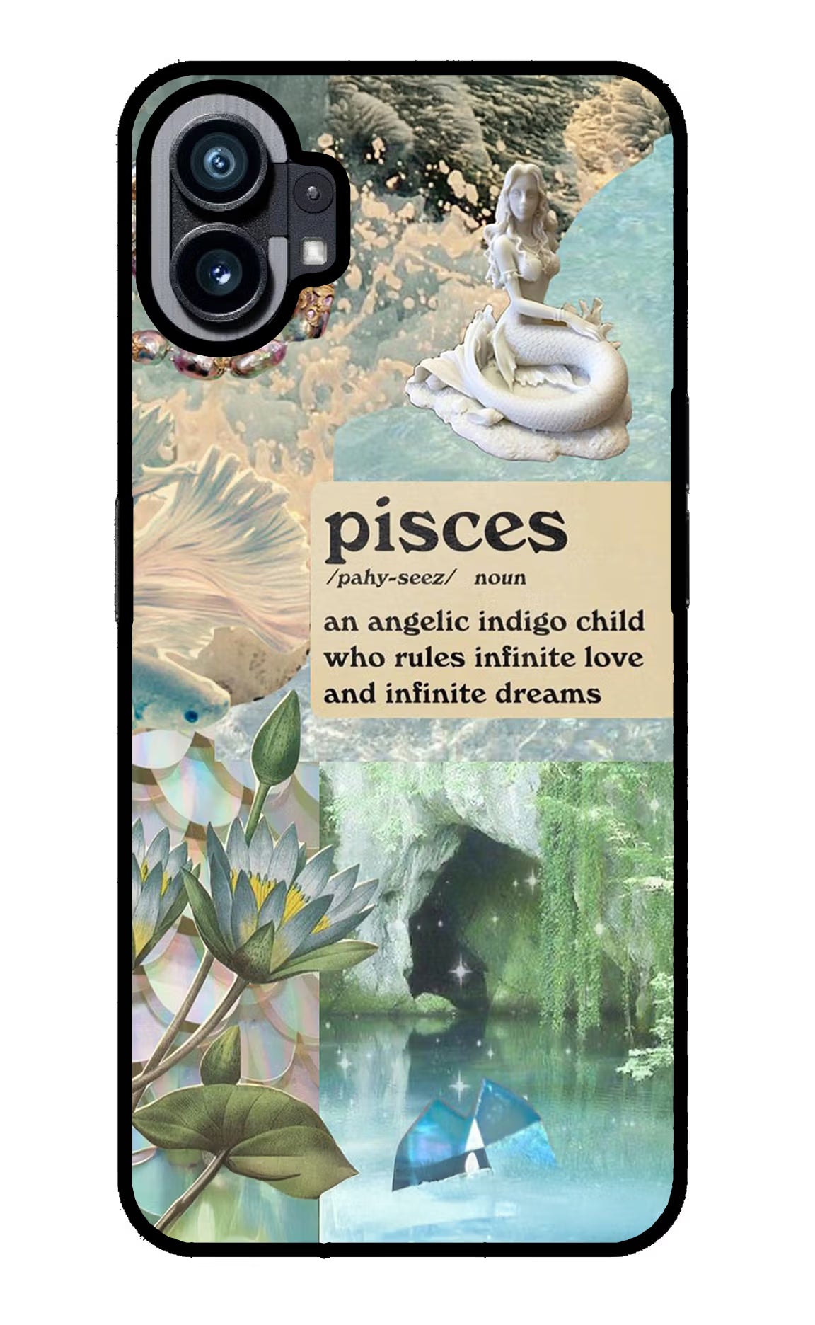 Pisces Zodiac Nothing Phone 1 Glass Case Back Cover by Casekaro