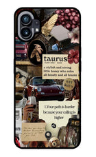 Taurus Zodiac Nothing Phone 1 Glass Case