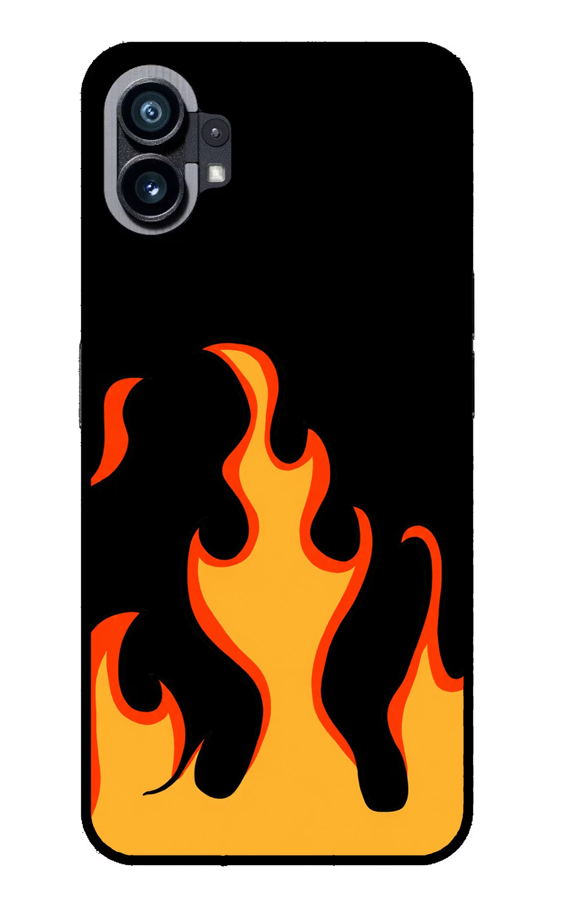 Fired Up – Black Nothing Phone 1 Glass Case