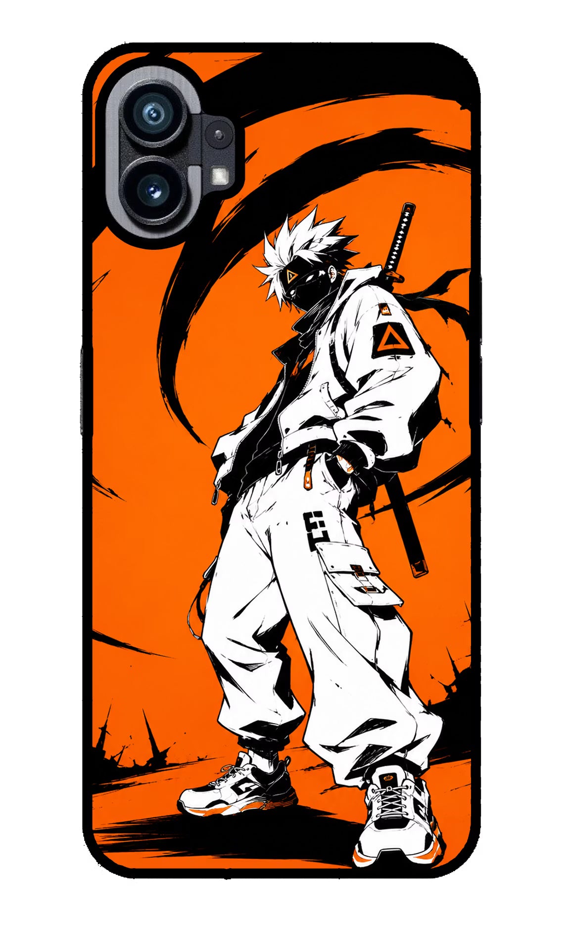 Street Samurai  Nothing Phone 1 Glass Case Back Cover by Casekaro
