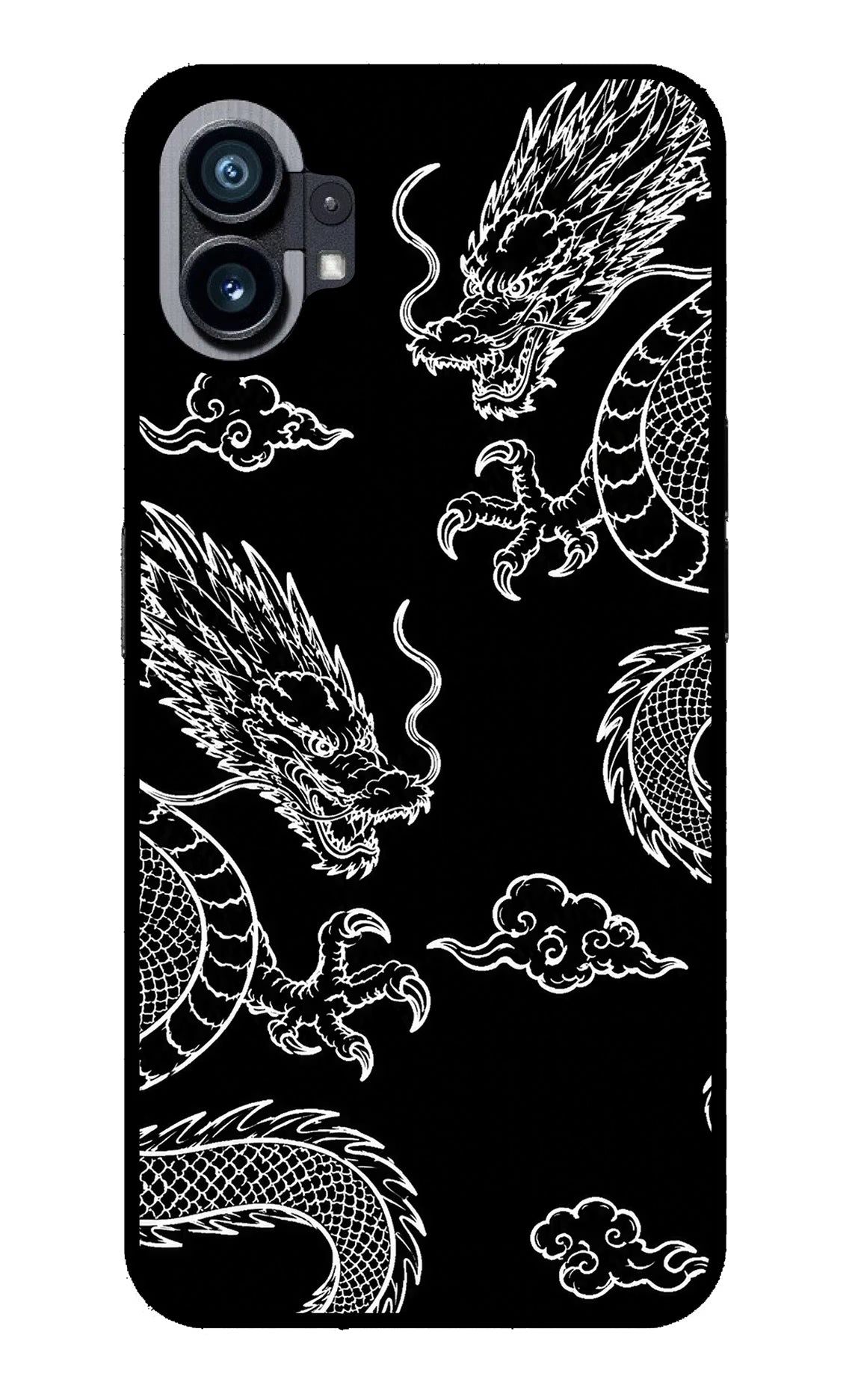 Twin Dragons Nothing Phone 1 Glass Case