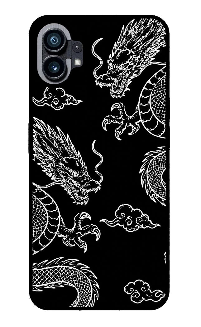 Twin Dragons Nothing Phone 1 Glass Case