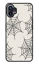 Spider Web Nothing Phone 1 Glass Case Back Cover by Casekaro