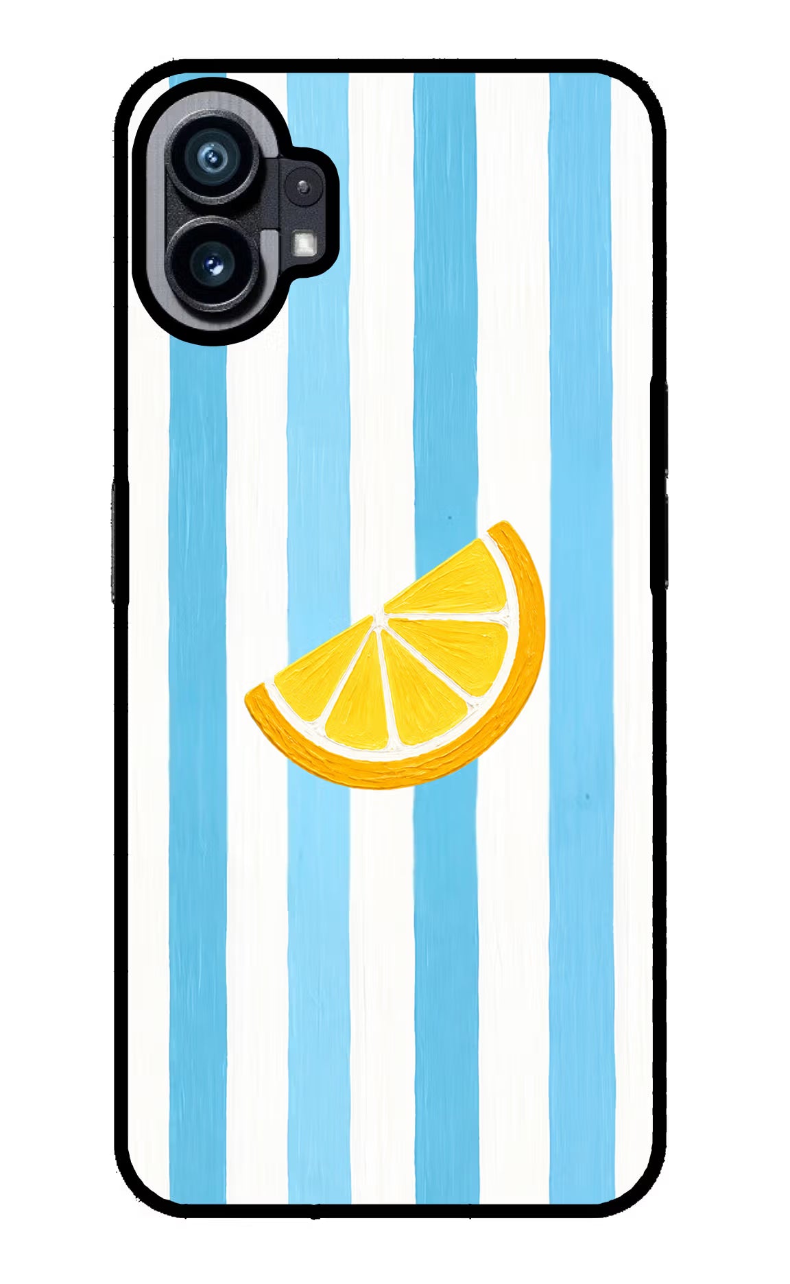 Summer Lemon Nothing Phone 1 Glass Case Back Cover by Casekaro