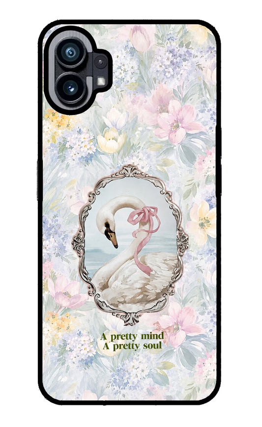 Pretty Mind Pretty Soul Nothing Phone 1 Glass Case