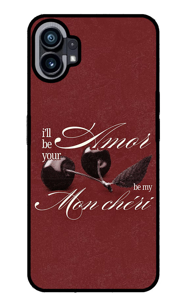 Velvet Cherry Nothing Phone 1 Glass Case